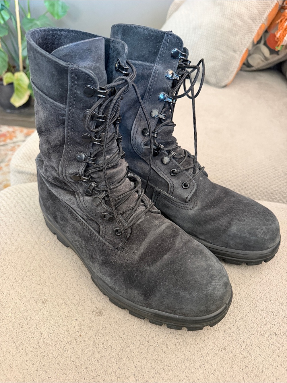 Bates Black steel toe Suede Men's Tactical Lace-Up Boots